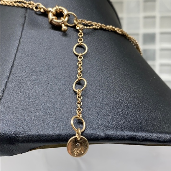 Forever Silver 925 (J) New DOUBLE COIN NECKLACE - Picture 2 of 3